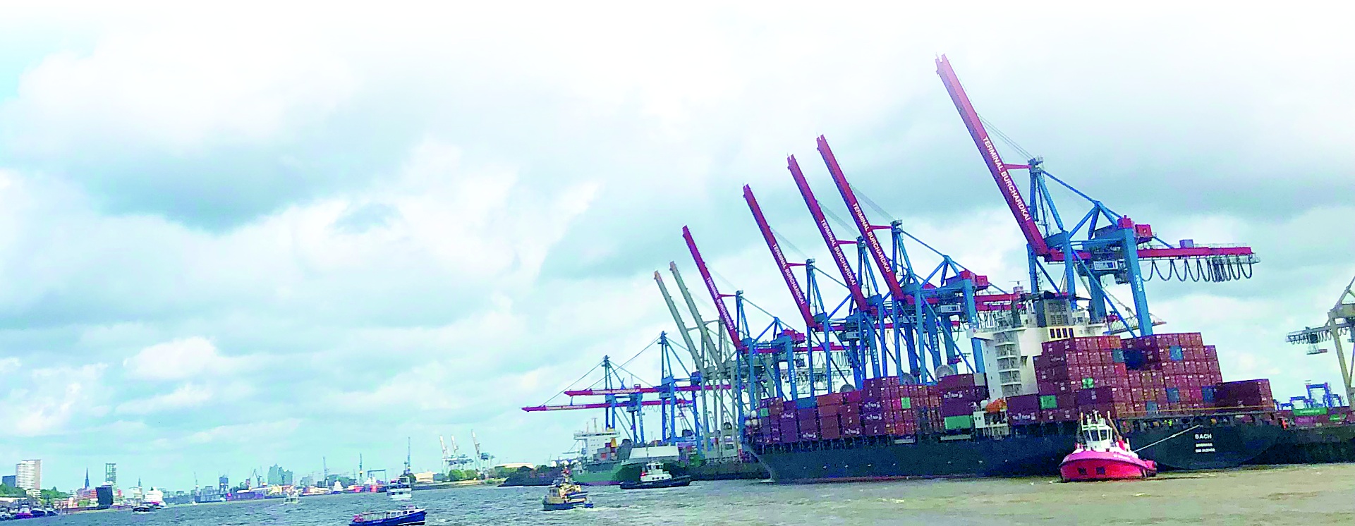 Containerterminal im Hamburger Hafen